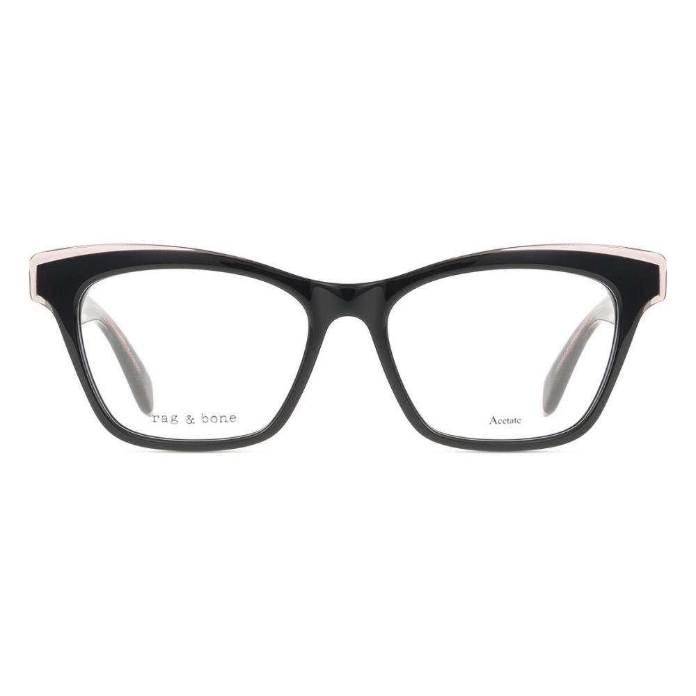 

Rag Bone Rnb3035 N4y Women Eyeglasses Mauve Black/53-17-140