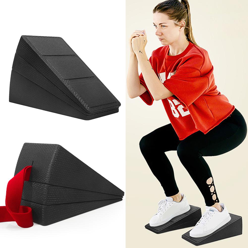 3Pcs Squat Wedge Block Calf Stretcher Non-Slip Calf Raise Block Adjustable Foot and Calf Stretching Incline Wedge for Home Gym