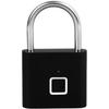 Fingerprint Padlock USB Charging Mini Smart Digital Touch Portable Biometric Lock with Key Backup Combination for Luggage Gym Locker