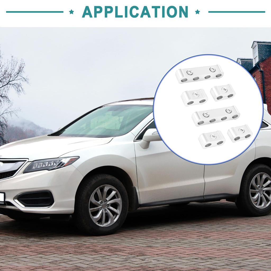 ACROPIX Zündkabelhalter Autozubehör Silberton - 2er-Pack