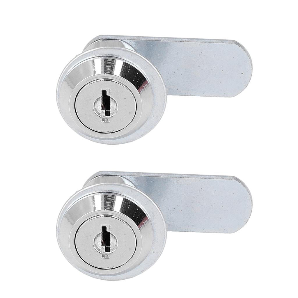 2pcs Cylinder Cam Locks RV Compartment Lock Keyed Alike Cam Locks Tool Box Replacement Hardware