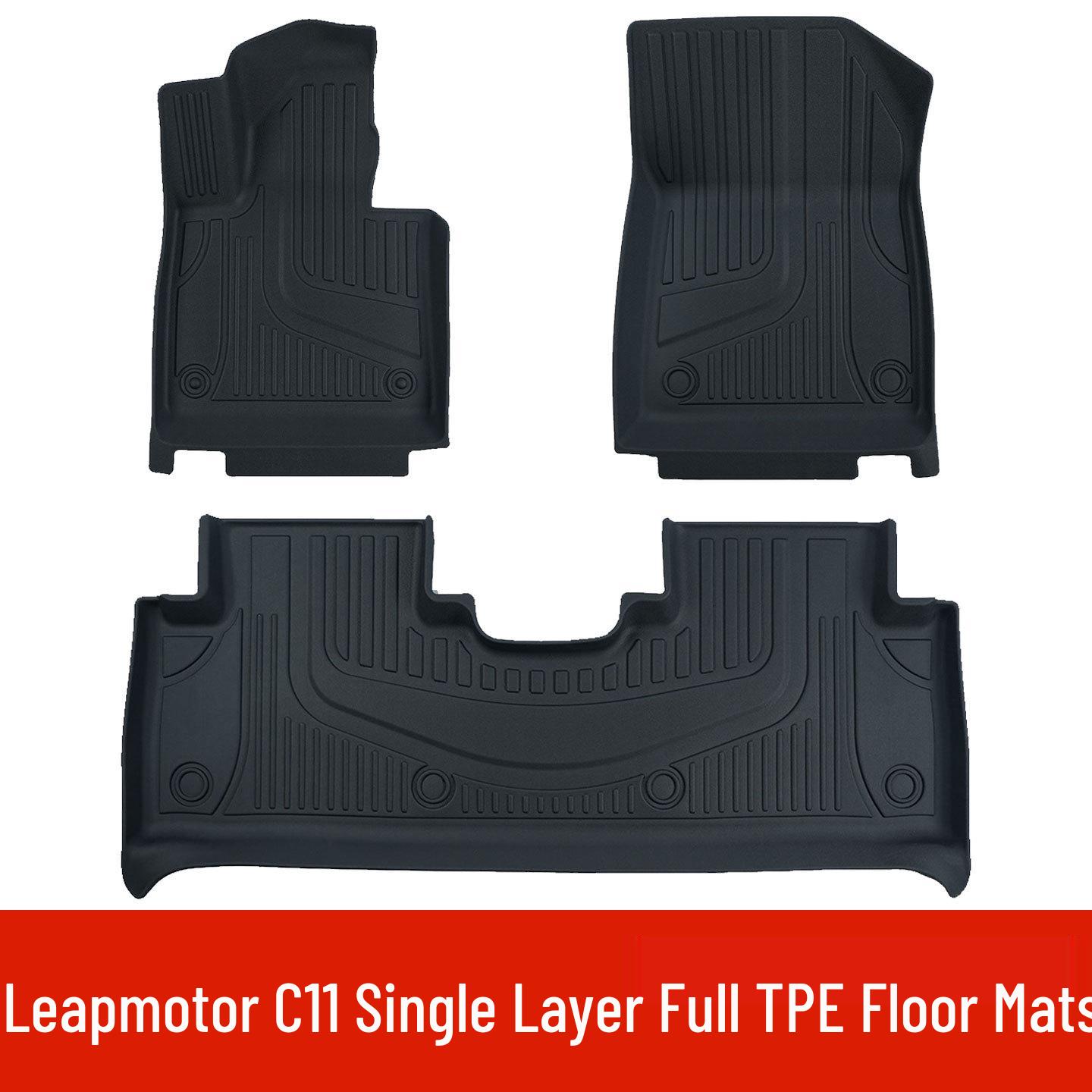 Экологичные без запаха двухслойные напольные коврики из ТПЭ для Leapmotor C11