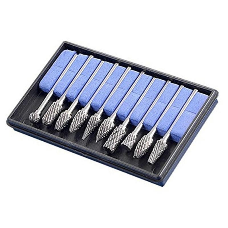 

Professional 10 pieces Carbide Rotary Tungsten Alloy Grinding Head Deburring Tool Used for Wood and Metal Carving Cutter