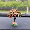 Car Mini Tree Center Console Car Mounted Green Plant Accessories Simulated Flower Decoration For Girls Gift Interior Decorations