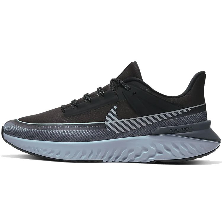 

Nike Legend React 2 Shield Reflective Silver Мужские кроссовки Black Reflect-Silver Dark-Grey BQ3382-001