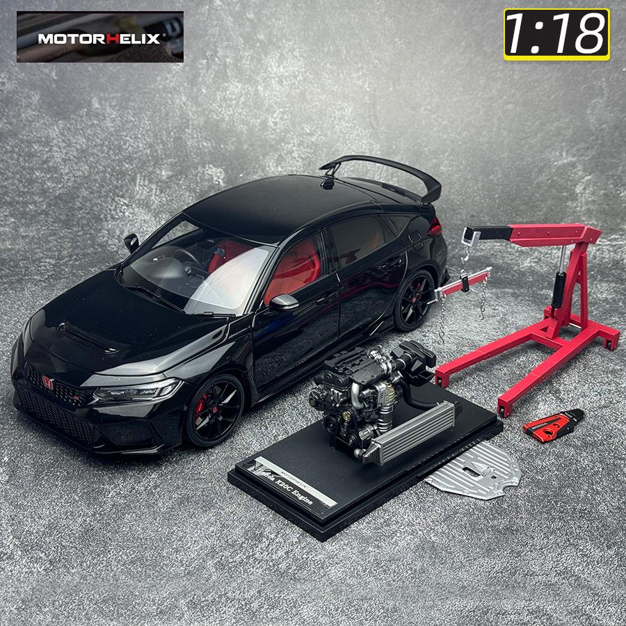AAALZ1 Motorhelix 1:18 MH Honda FL5 Civic Type R Car Model Sports Car Static Decoration Holiday Gift Collection