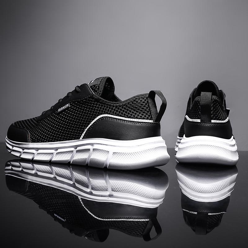 New Sneakers Men's Breathable Mesh Lightweight Casual Walking Man Shoes Big Size 39-48 Comfortable Black Sneakers for Men
