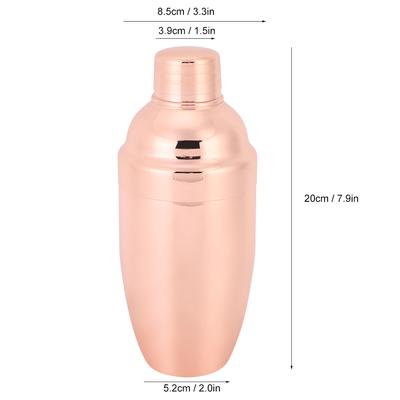 Elegante Coqueteleira de Aço Inoxidável Manual com Agitação Ferramentas de Bar Suprimentos Acessórios