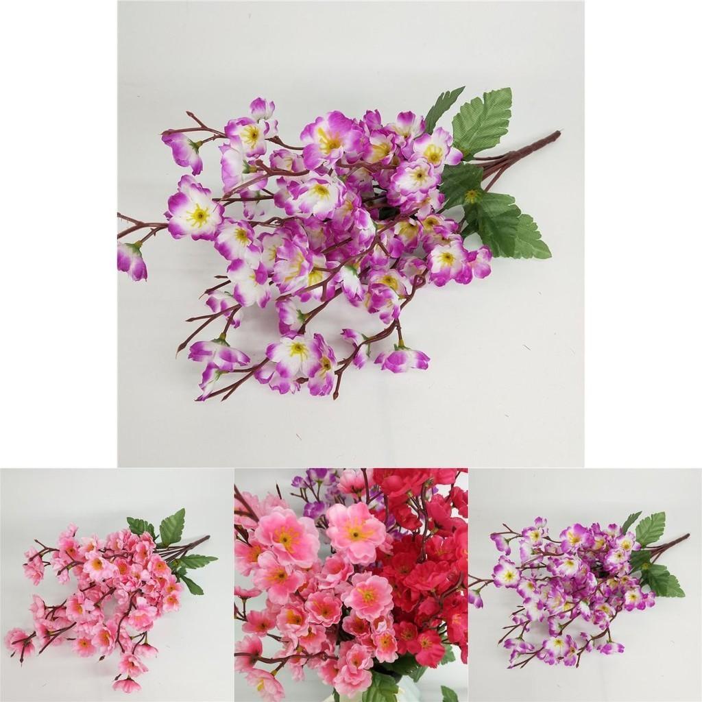 Gorgeous 43cm Artificial Plum Spring Blossom With 81 Heads For Home Garden Decor