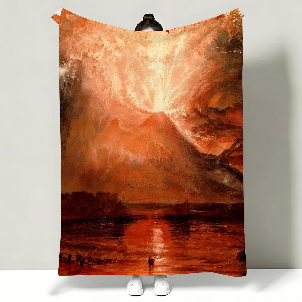 Joseph Mallord William Turner Throw Soft Warm Flannel Throw Blanket Multiuse for Sofa Bed Office Nap