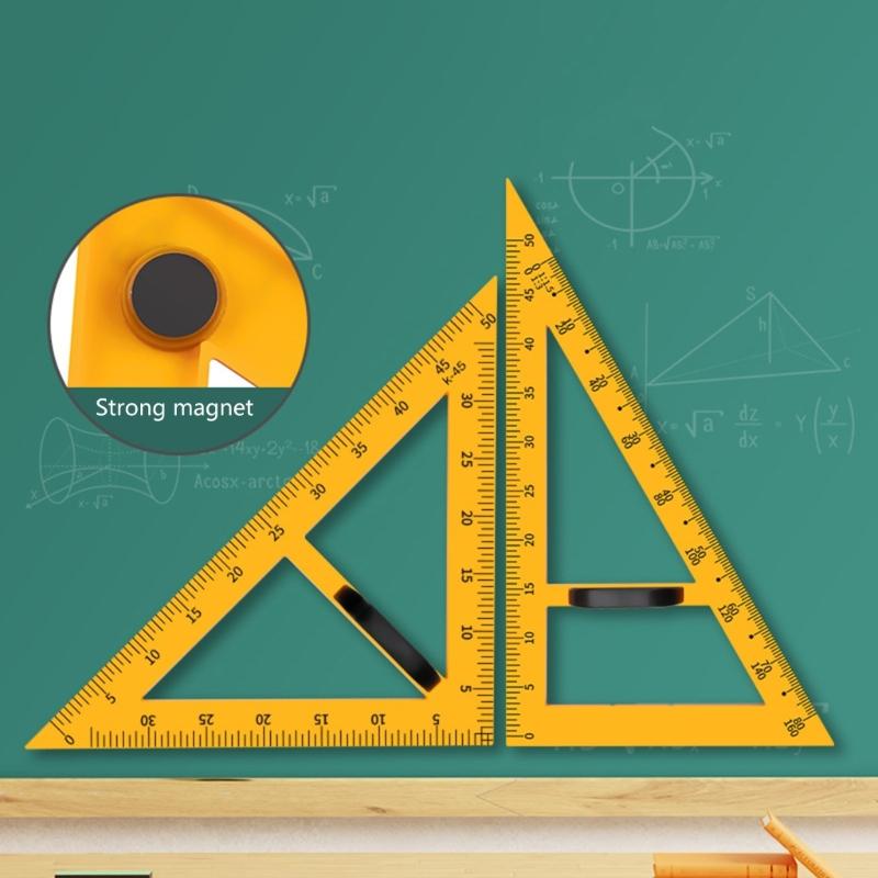 Großes Dreiecklineal-Set Geometrie Winkelmesser Lehrer Tafel-Zeichenwerkzeug