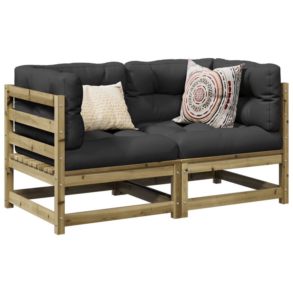 2 piece Garden Sofa Set Pressure Treated Pine Wood