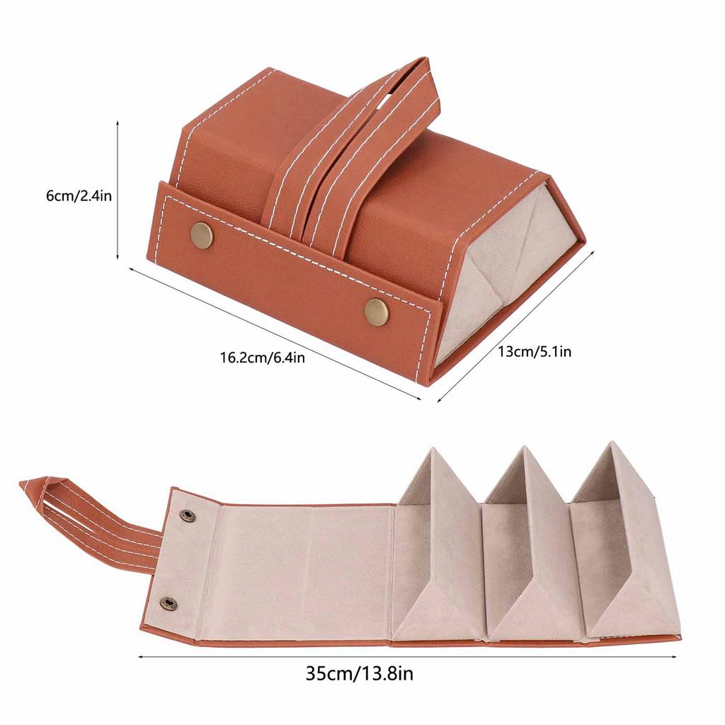 Étui de voyage pour lunettes de soleil à 3 compartiments Portable pour lunettes de vue Rangement Affichage