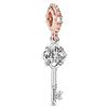 Newest Copper Romantic Valentine'S Day Locks And Keys Charm Bead Fit Original Pendant Bracelet Diy Women Jewelry