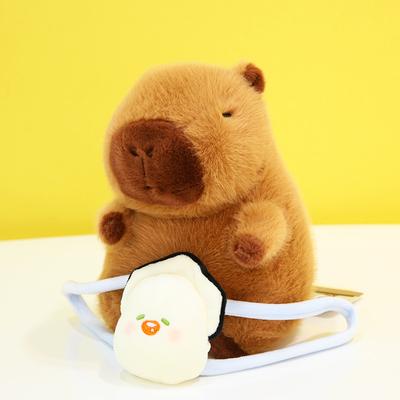 Snot Bear New Kapibara Back Oyster Doll Plush Toy Summer Capybara Doll Pillow Internet Celebrity Gift