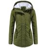 Parka da donna Giacca lunga calda taglia plus Giacca calda Inverno Giacca calda con cappuccio spessa