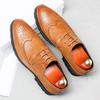 Brogue Men's Shoes New Trend Business Leather Shoes Men's Large Size Oxford Shoes 48 Yards
