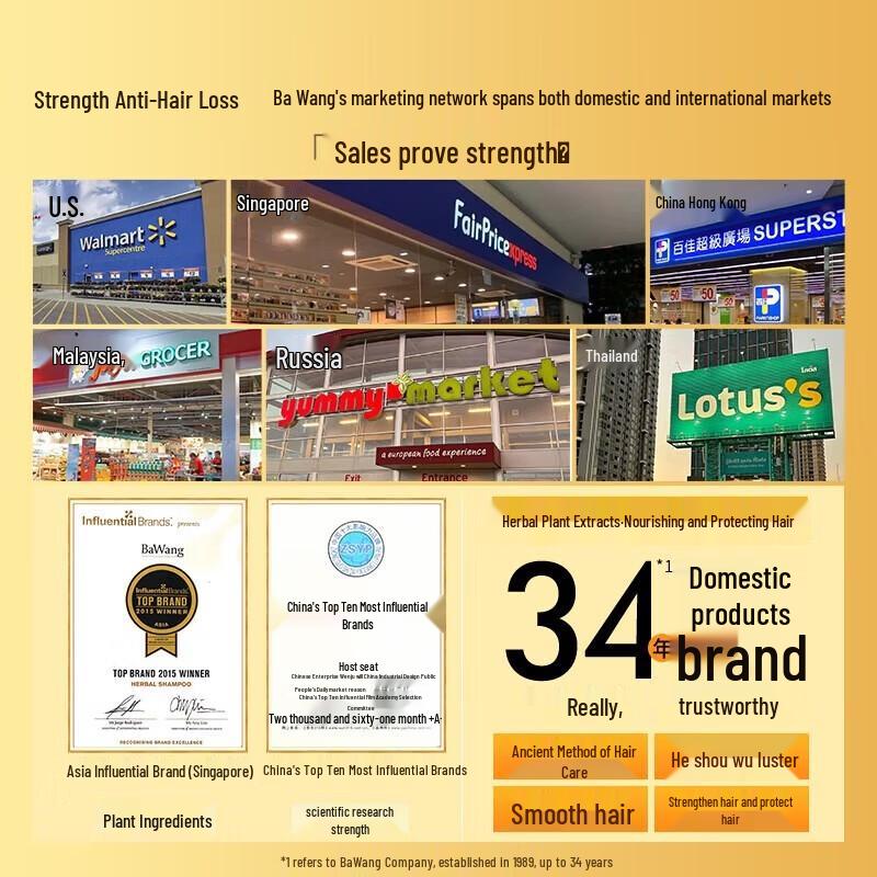 BaWang He Shou Wu Anti-Hair Loss Shampoo