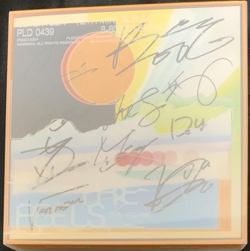 [USED] Autographed SEVENTEEN 12th SPILL THE FEELS Yellow