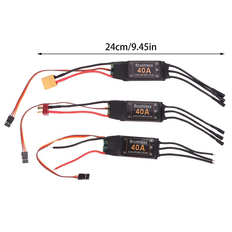 Mitoot Brushless 40A Speed Esc Controller 2-4S With 5V 3A Ubec For Rc Fpv Quadcopter Rc Aircraft Helicopter