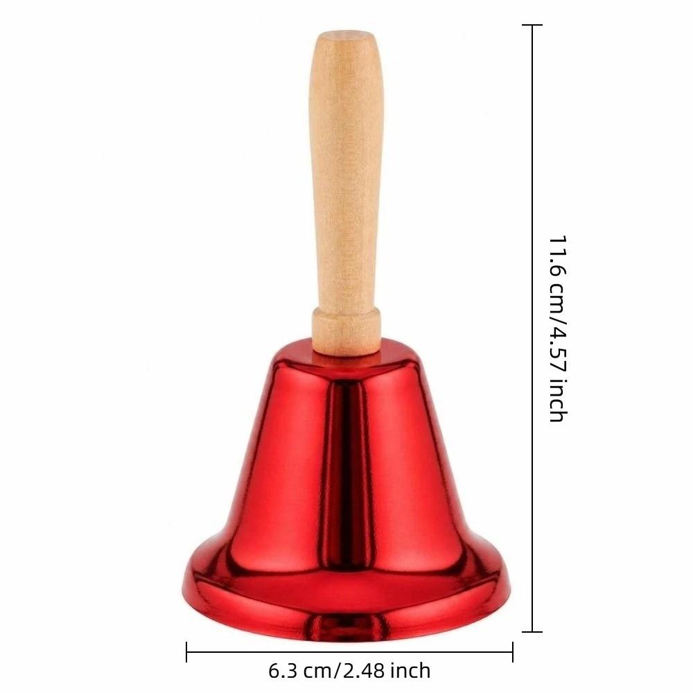 Ornament Christmas Hand Bell Jingle Sound Santa Claus Jingle Bells Metal Handbell Christmas Party
