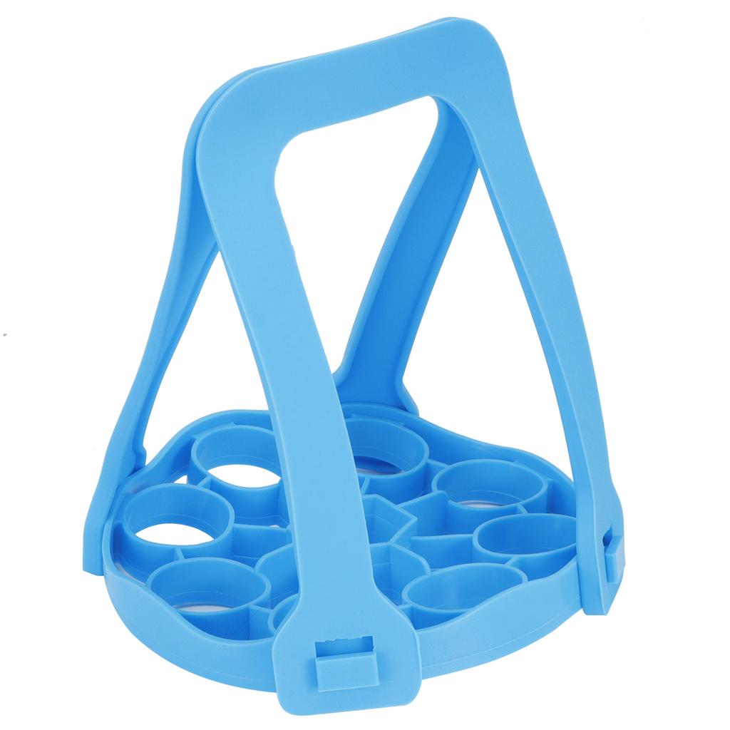 Přenosný napařovací košík Multifunkční držák na vejce k vaření v páře Polička Stojan Kuchyňské potřeby Modrý