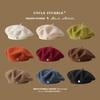 High Quality Woolen Beret Female Autumn and Winter Temperament Retro Painter Hat Brown Showing Small Face