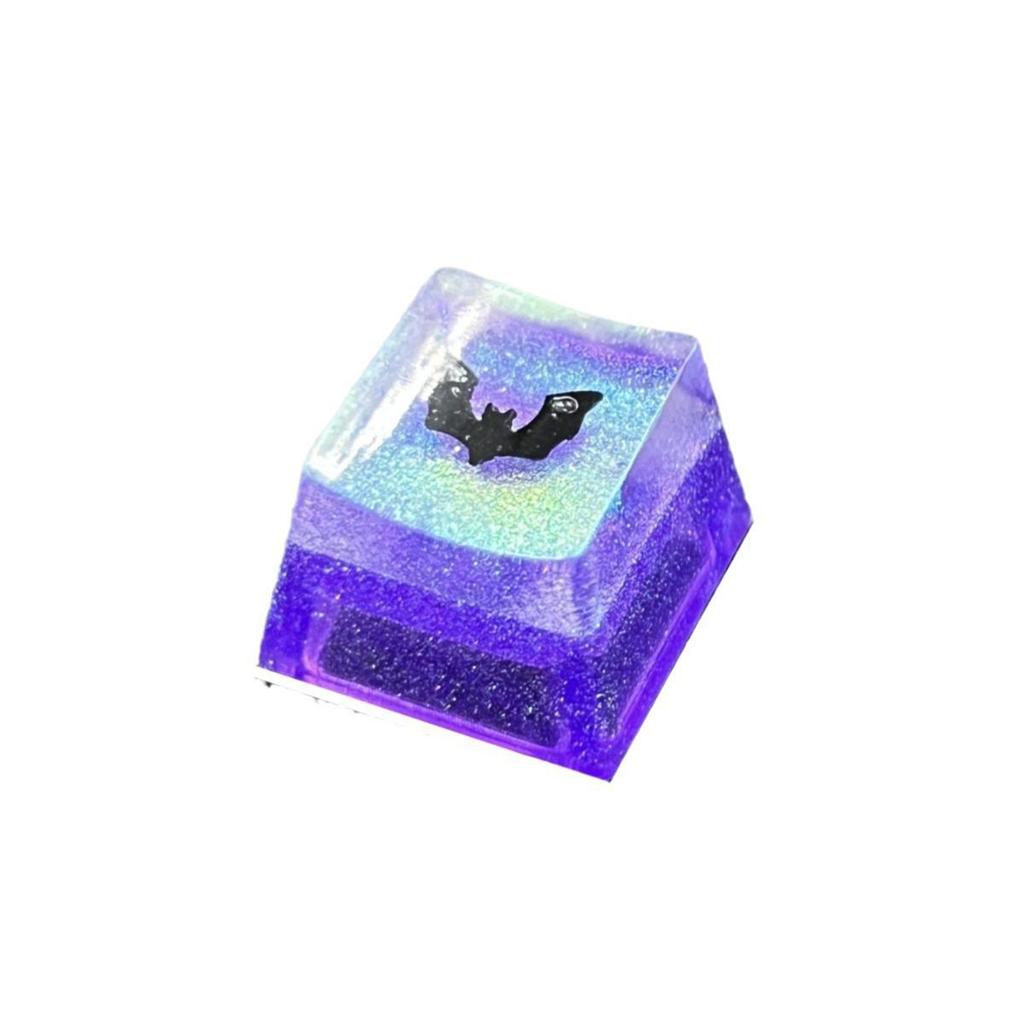 Translucent Resin Halloween Bat Keycaps for Mechanical Keyboards
