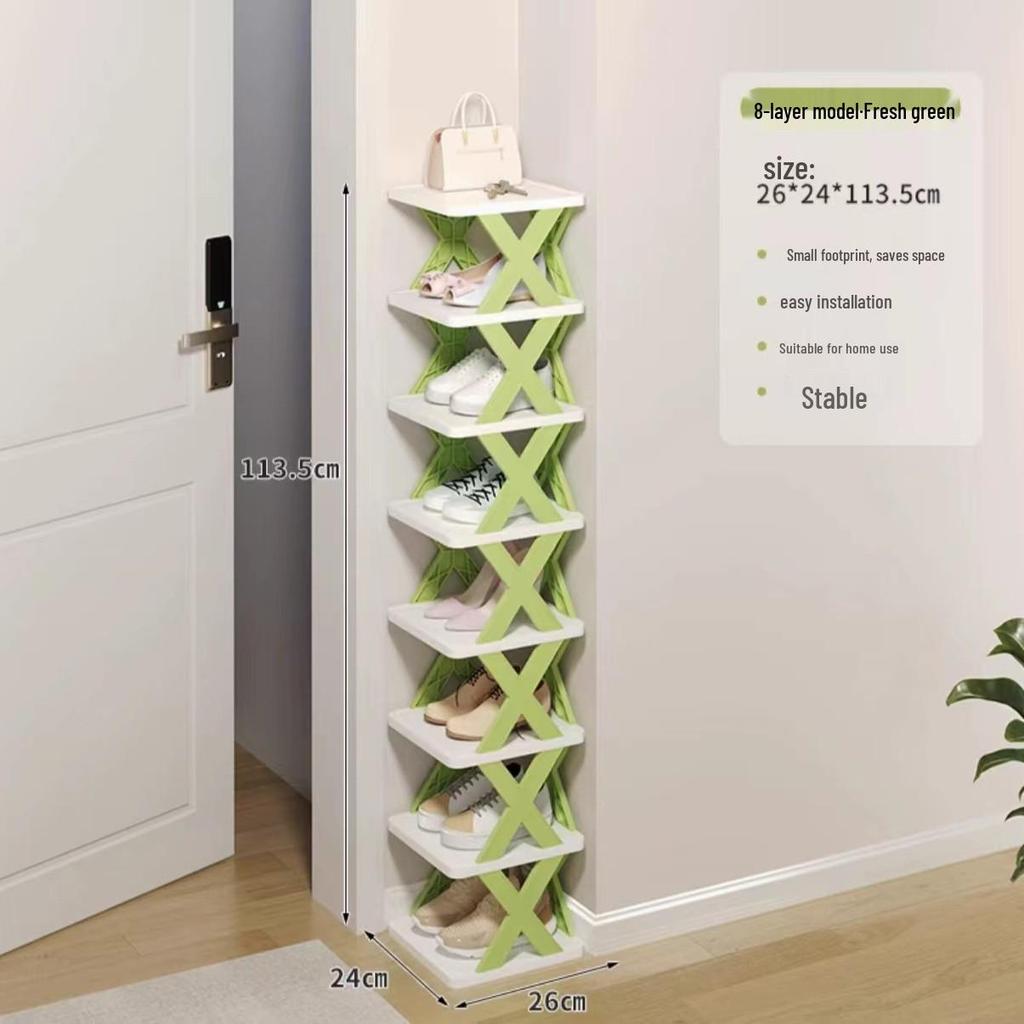 Space-Saving Dustproof Folding Shoe Rack for Narrow Entryways, Offices, or Dorms