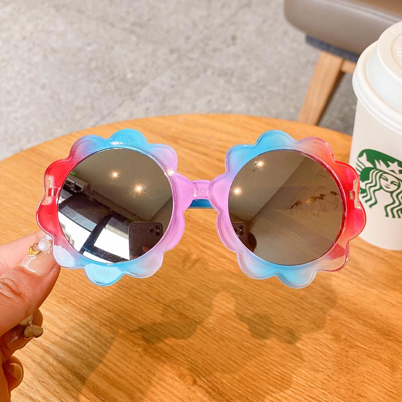 Boy Girl Cute Cartoon Bear Shape Fashion Round Sunglasses Children Vintage Sunglasses UV Protection Classic Kids Eyewear