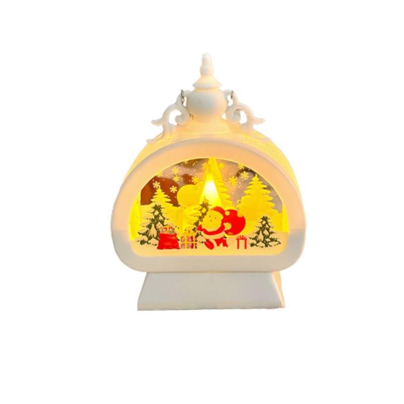 Christmas Gift Prop Cross-border Christmas Lantern With Led Lights For Festive Atmosphere