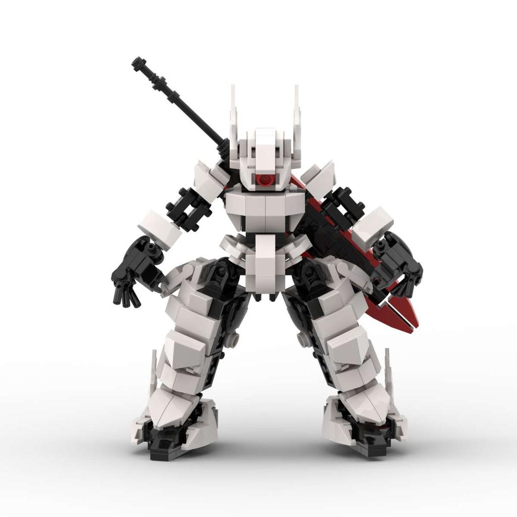 Assembled Building Block Mini Agent Orange Mecha Robot Model M Compatible With Lego Creative Assembling Series