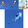Colorful 3d Soft Cartoon Whale Shape Frameless Kite For Outdoor Sports Fun
