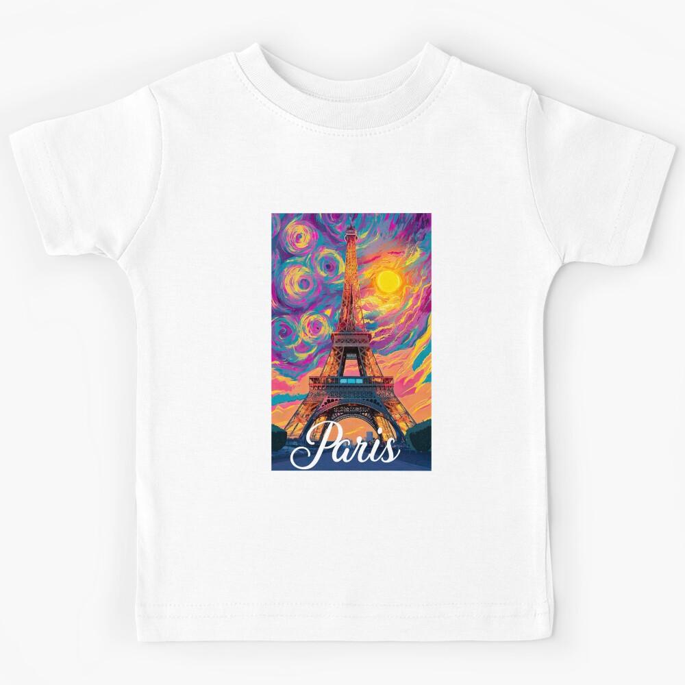 colorful Paris  Kids T-Shirt 150
