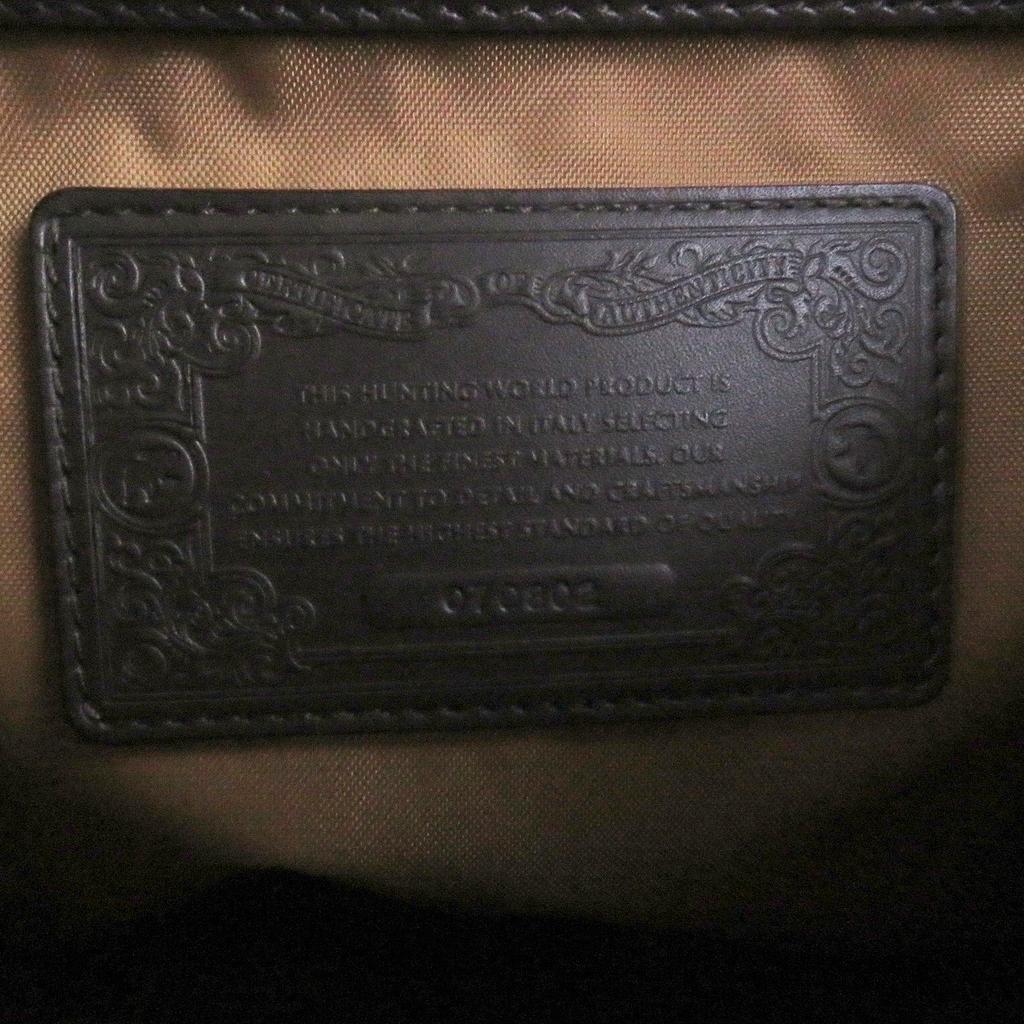 Sehr gut HUNTING WORLD Umhängetasche Metalllogo Marineblau Malteserkreuz Herren Gebraucht