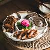 Ceramic Division Plate Seafood Barbecue Tableware Household Platter Cold Dish Braised Dishes Dinner Plates