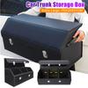 Car Trunk Organizer Box Large Capacity Auto Multiuse Tools Foldable   Storage Bag Stowing/Tidying Leather for Emergency Accessar