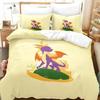 Cartoon Spyro Reignited Trilogy Bedding Set Duvet Cover Bed Set Quilt Cover Pillowcase Comforter King Queen Size Boys Adult