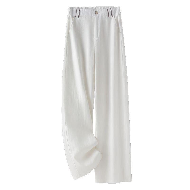 2025 Women's Summer Slimming Cotton Linen Wide-Leg Pants