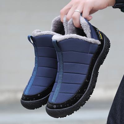 Men's Plush Shoes Snow Boots 2024 New Warm Plush Thicken Winter Outdoor Men Casual Shoes Men Cotton Shoes Botas Hombre Footwear