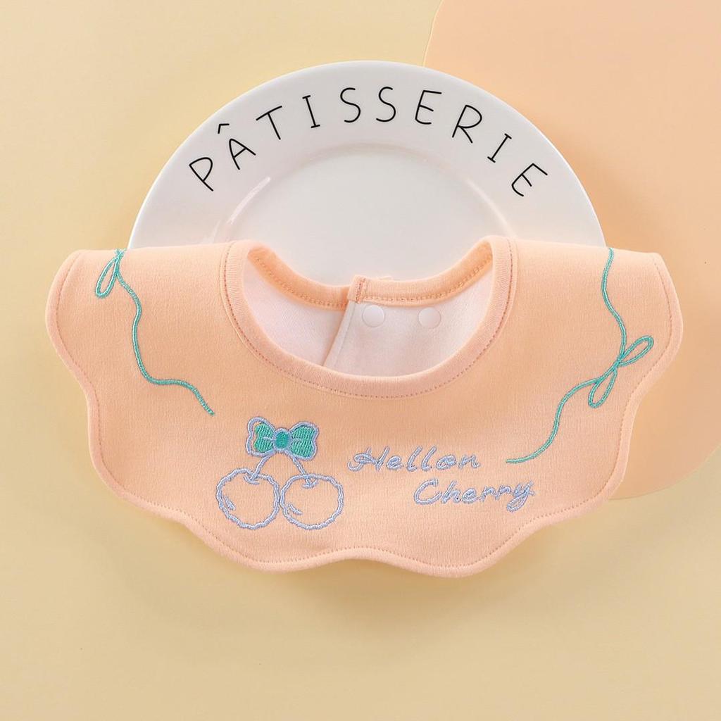Cotton Waterproof Newborn Bib: Breathable, Easy-Clean for 0-3 Years Spit-Up & Feeding