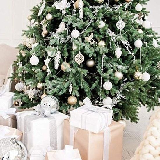 Christmas Ornament Ball 3cm Tree Top Star Vibrant Decoration Set Hanging Large That Stands Out On Nordic Accessory 30 Pieces Elegant Stylish Party