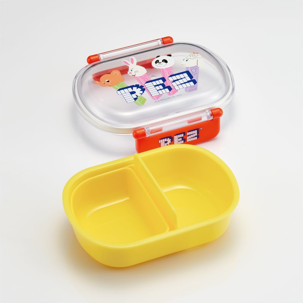 Skater Bento 360ml with a Fluffy Made in Single Dishwasher and Microwave for Boys and Children's Box, Capacity, Lid, Japan, Tier, Safe, PEZ, Girls,