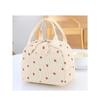 Cute Corduroy Lunch Bag for Women Reusable Insulated Lunch Box Large Capacity Reusable Insulated Cooler for Work Picnic Travel