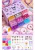 Kids' DIY Glazed Crystal Bead Bracelet & Necklace Craft Set