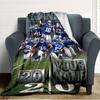 Name Custom New York Giants Print Flannel Blanket High Quality Warm Comfortable Cover for All Seasons Perfect for Gifts Home Decor