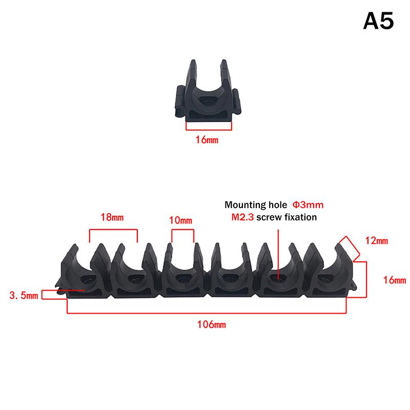 

Pneumatic Tube Air Hose Fixing Clamp 6 Way 4/6/8/10/12/14/16/18/20MM Water Pipe Holder Gas Compressor Tubing Diversion Flow Clip