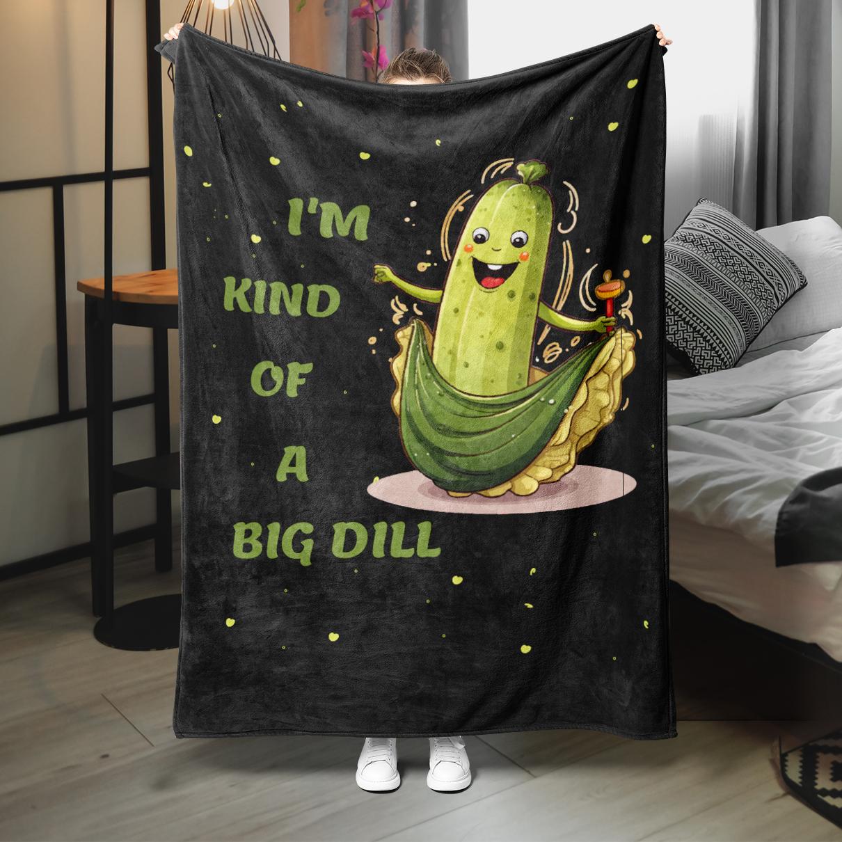 

Мультяшное фланелевое одеяло с маринованными огурцами