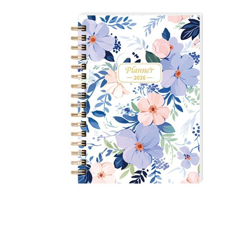 Portable Double Coil Business Schedule Daily Notebook Planner For Office Work