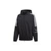 Originals Casual Zipper Hooded Jacket Black Men's EB4086